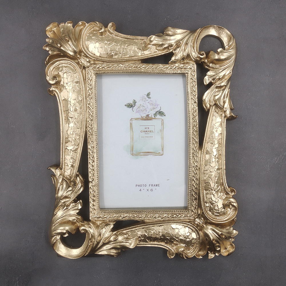 欧式相框立式台架6寸横竖组合像框摆件创意相框