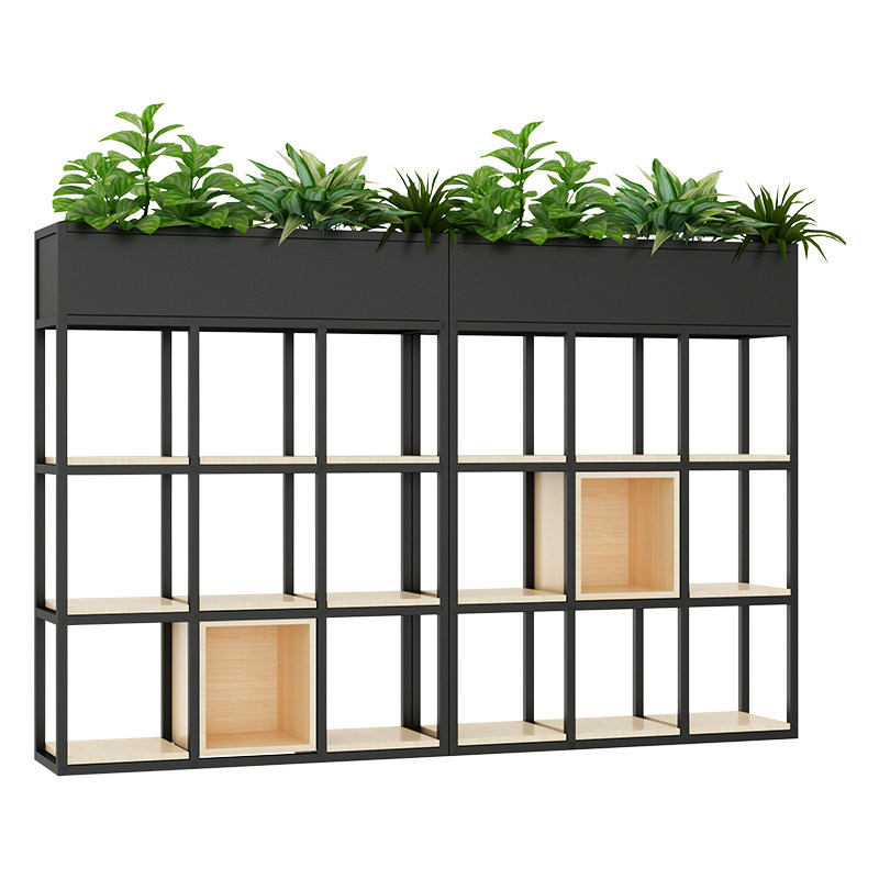 隔断餐厅食堂花架过道围栏屏风办公室铁艺花箱花架