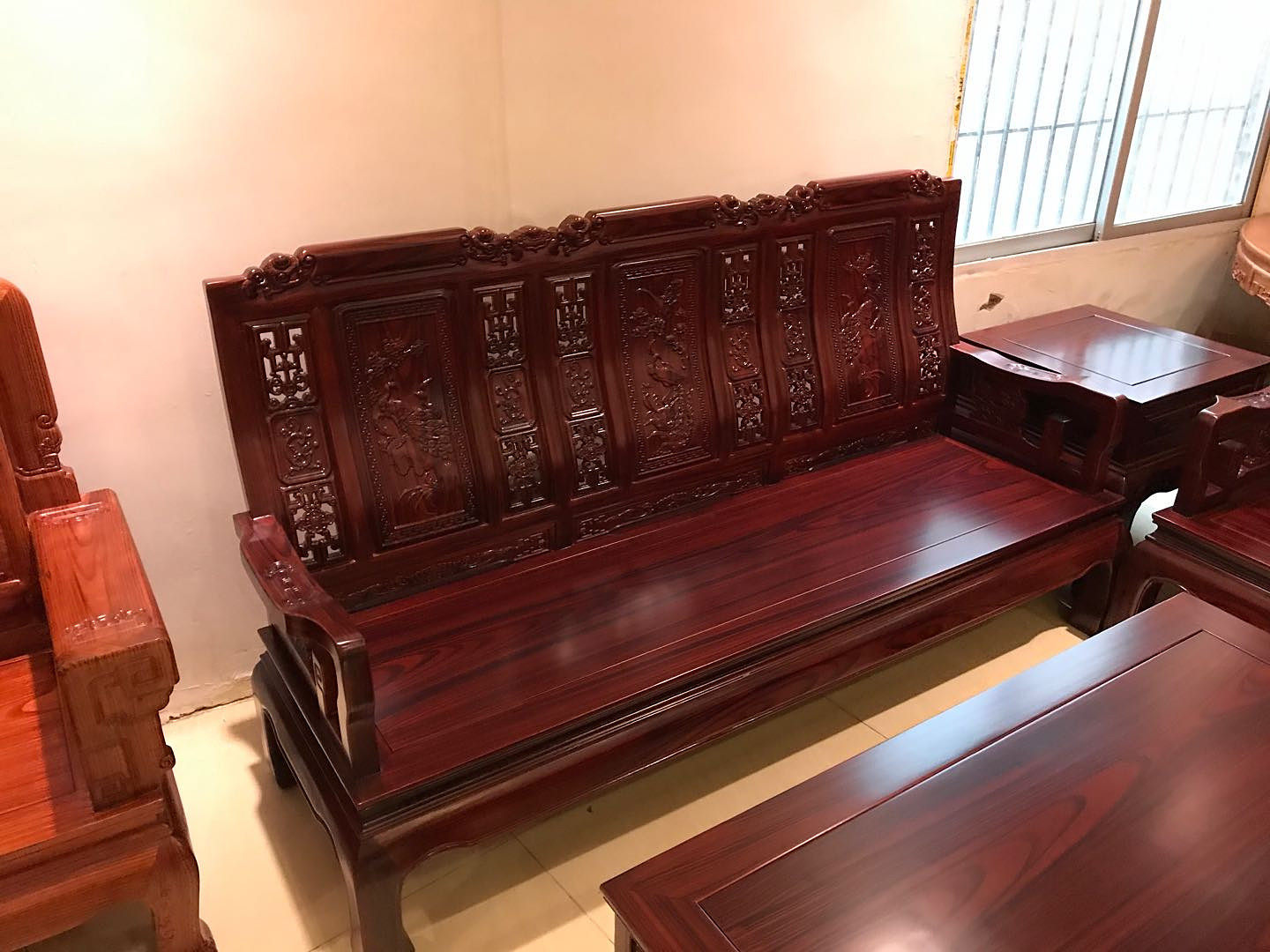 沙发家具红木菠萝格实木明清古典厅花梨木新中式实木沙发