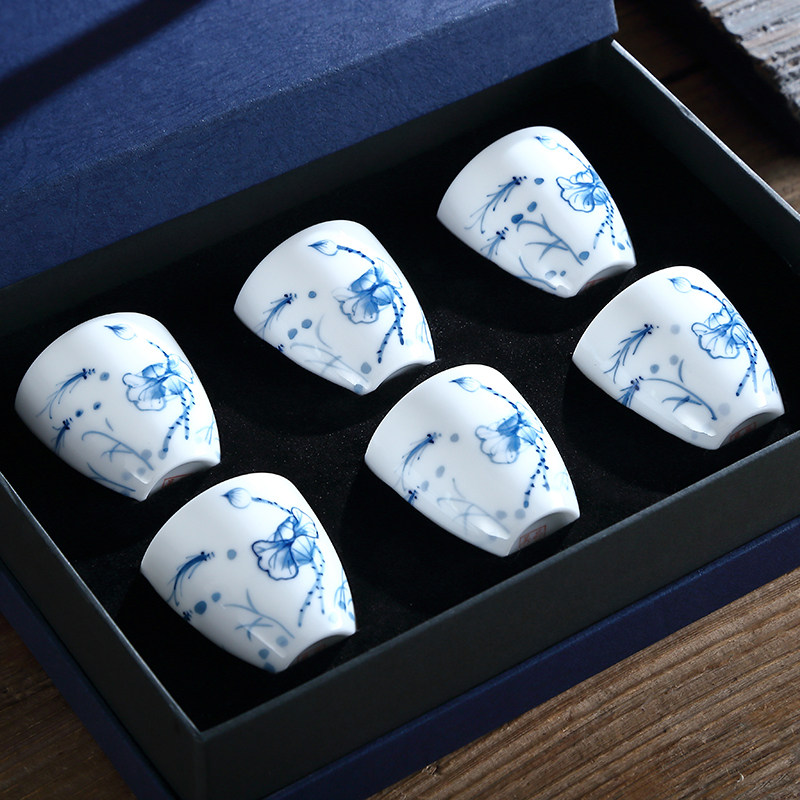 吴氏品雅纯手工彩绘陶瓷趣高套装家用杯子手绘茶杯