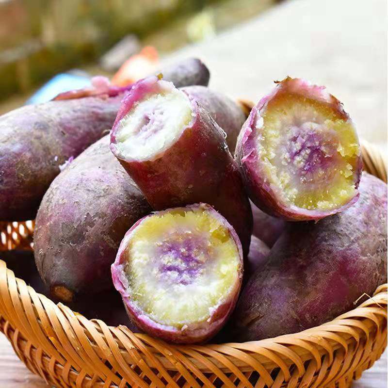 高山一点一点红红番薯新鲜从化农家自种地瓜3斤番薯