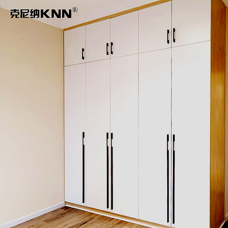 衣柜门把手现代简约柜门拉手黑色美式橱柜抽屉柜子北欧超长拉手