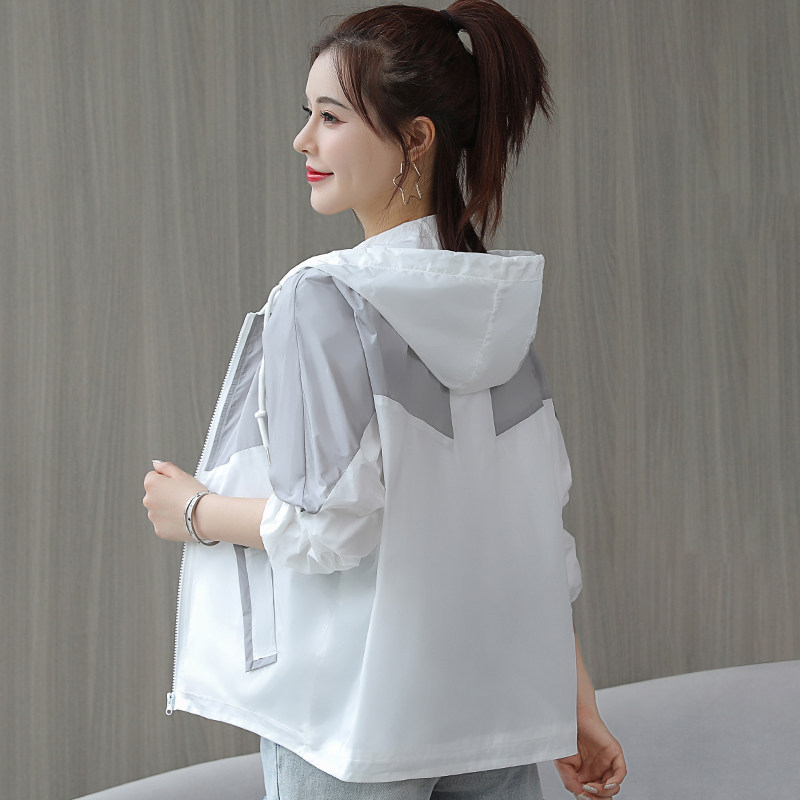 学生防晒衣女短款2021夏新款防紫外线时尚防晒服女韩版洋气薄外套