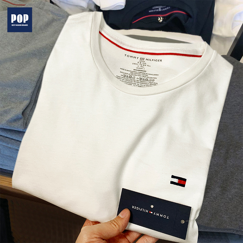 集货Tommyhilfiger汤米男短袖T恤经典男士打底圆领纯色打底衫夏季