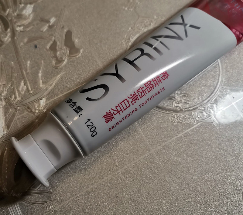 亮白希芸皓齿牙膏120g蜜桃茶香美白白因子减少牙膏