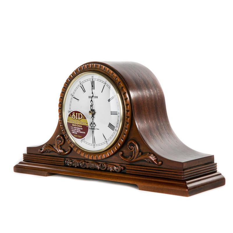 丽声rhythm复古常春藤雕花罗马居家居家客客厅报时座钟