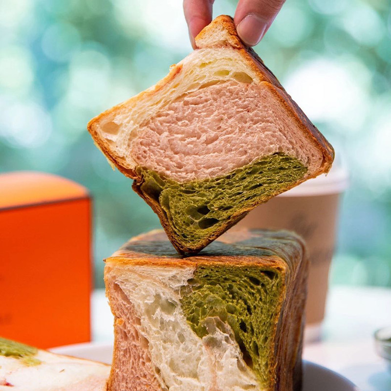 日本京都老铺三色 grand marble格玛布尔大理石吐司面包 礼盒装