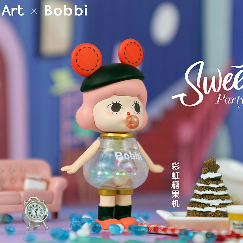 现货treeinart正品bobbi甜心甜心派派对拆盲盒一整套全套潮玩盲盒