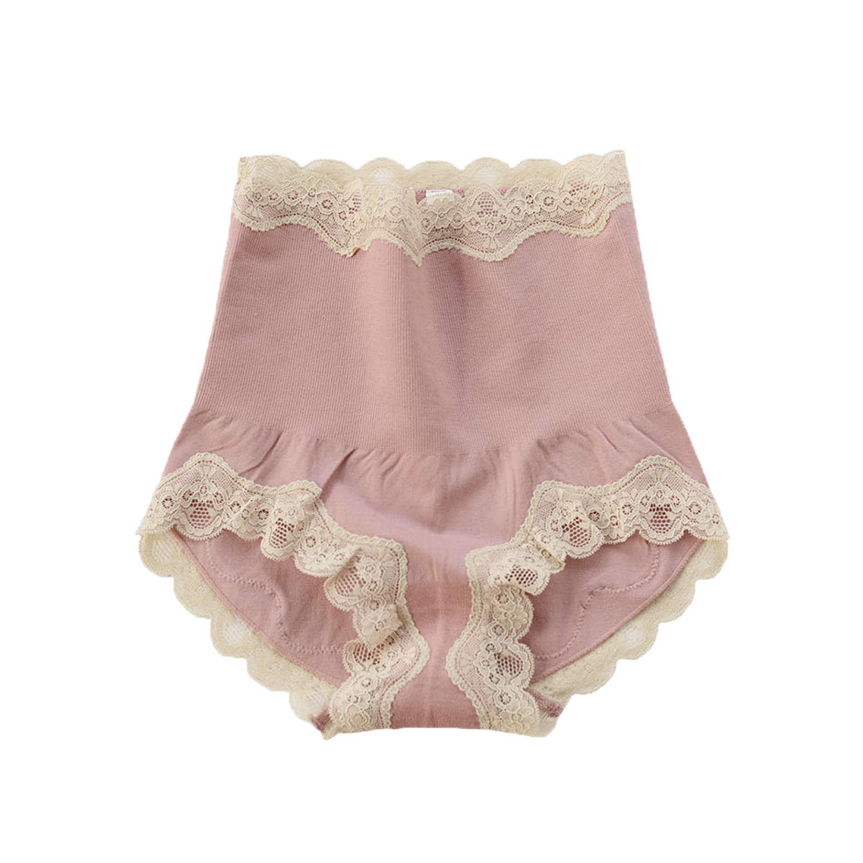 收腹丝边女蕾内裤石墨抗菌高腰gt推荐店主女三角裤