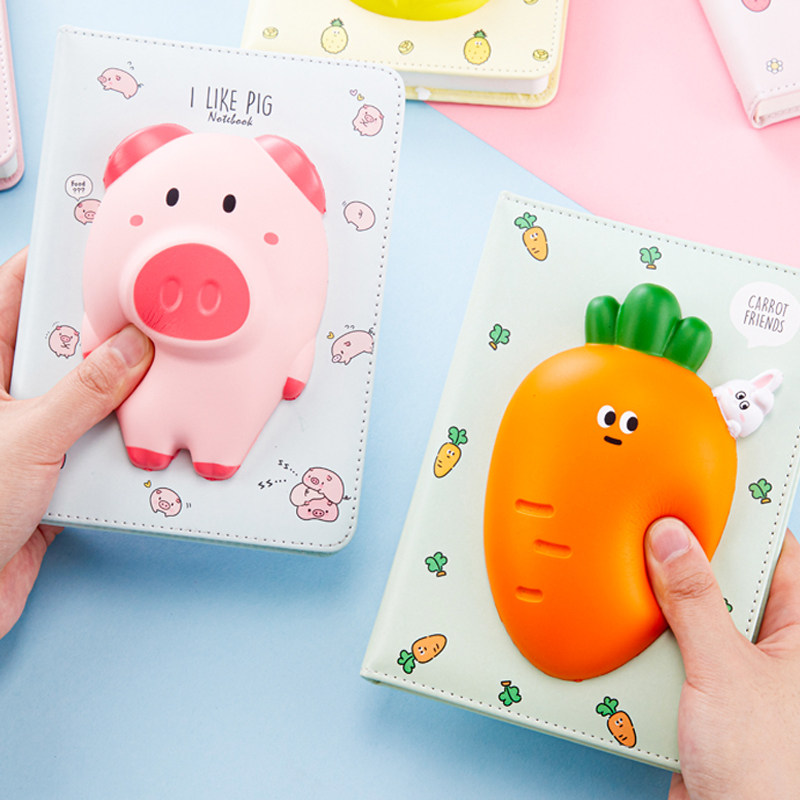 猫爪减压本软绵绵笔记本可爱kt兔子解压手账本日记本发泄本礼品