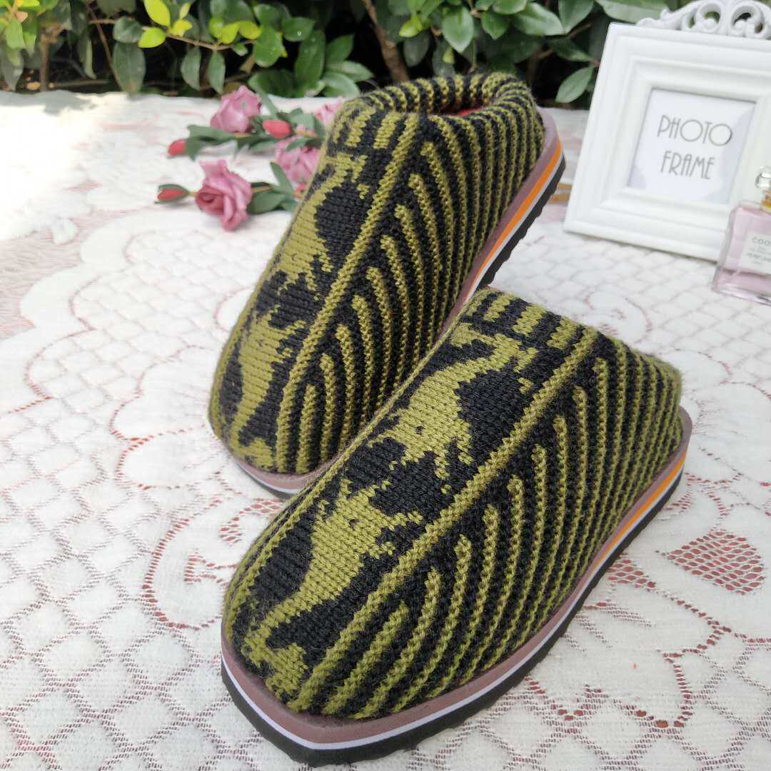 手工毛线保暖鞋子拖鞋编织冬季防滑加厚男女包头拖