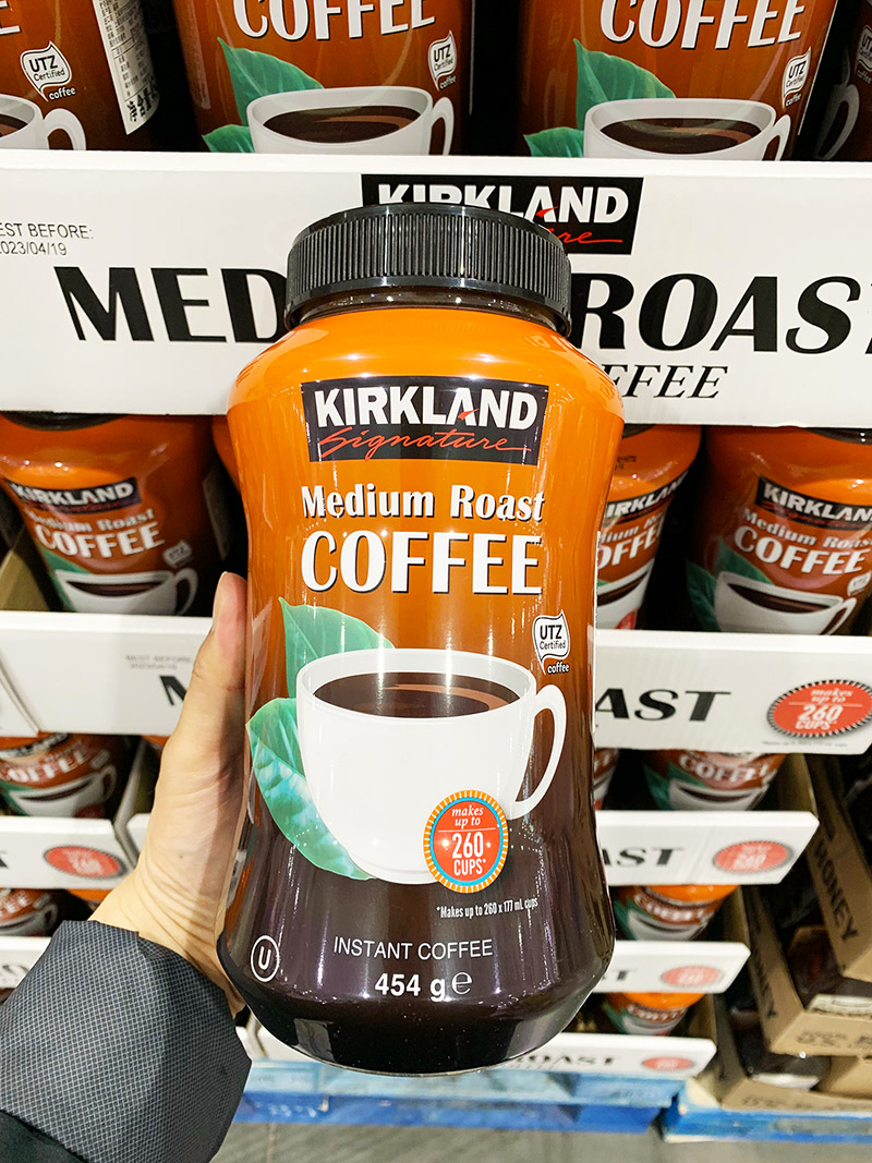 上海costco代购kirkland科克兰速溶咖啡粉烘焙454g越南研磨咖啡粉