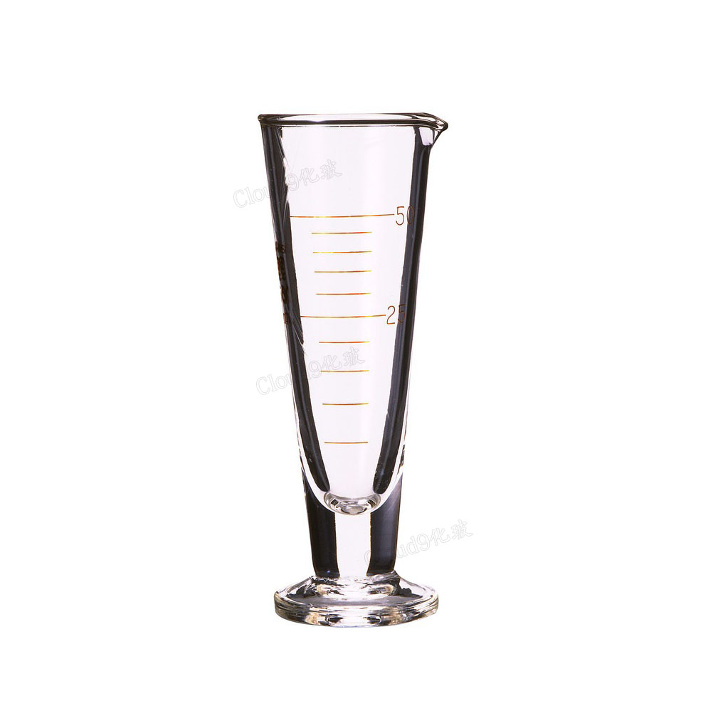 50ml量杯玻璃优质刻度华鸥化学教学仪器实验器材教学仪器