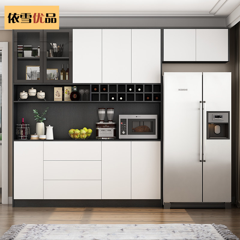 现代简约餐边柜酒柜一体靠墙厨房储物柜子餐厅置物柜餐边柜