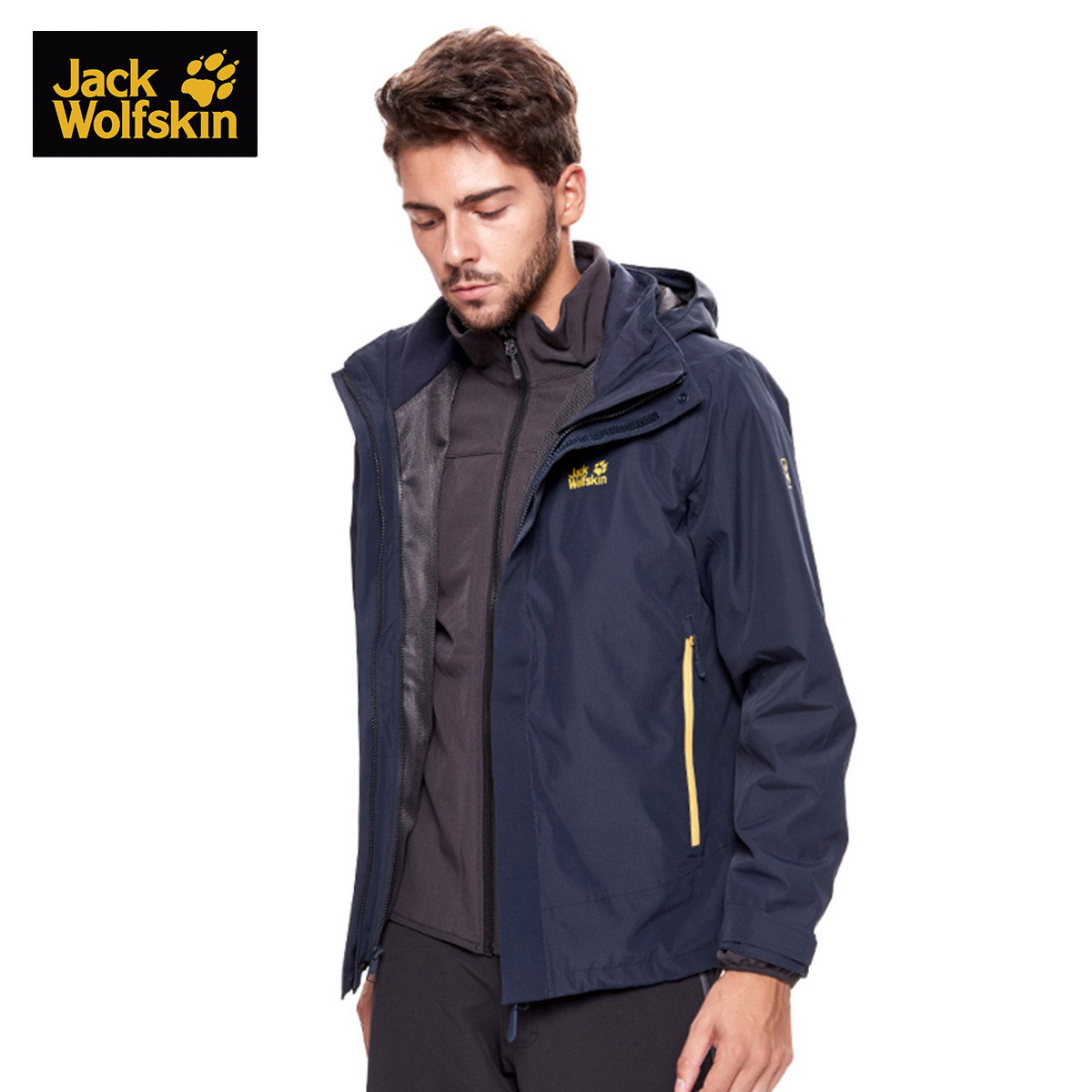 jackwolfskin狼爪男套软壳三合一冲锋511835251183545119351冲锋衣
