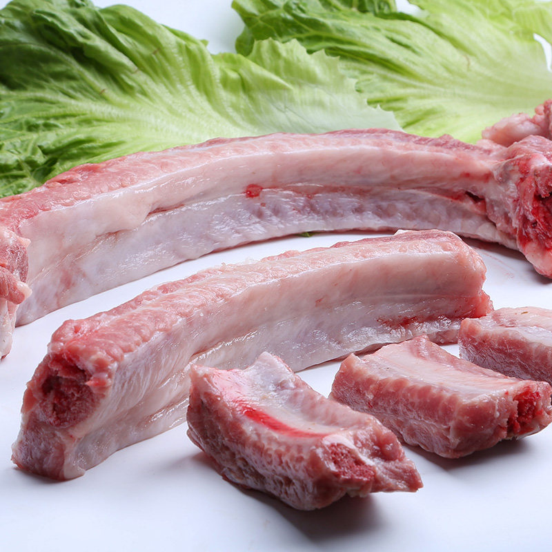 现杀肋排新鲜黑猪排骨小排骨生排农家猪肉精小排生猪肉