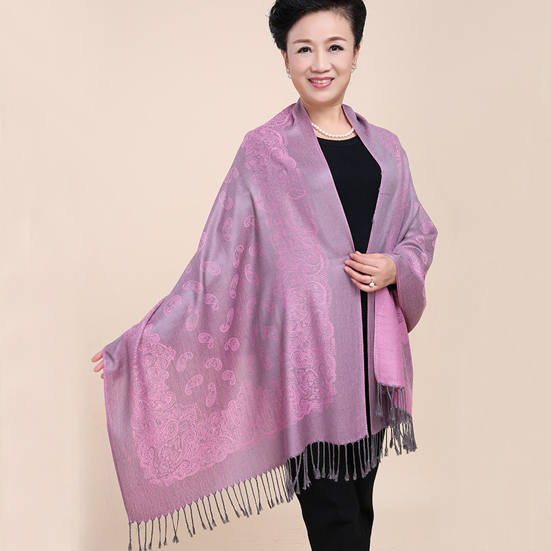 上海故事丝巾女冬天百搭秋冬季妈妈款杭州丝绸桑蚕丝围巾100%真丝