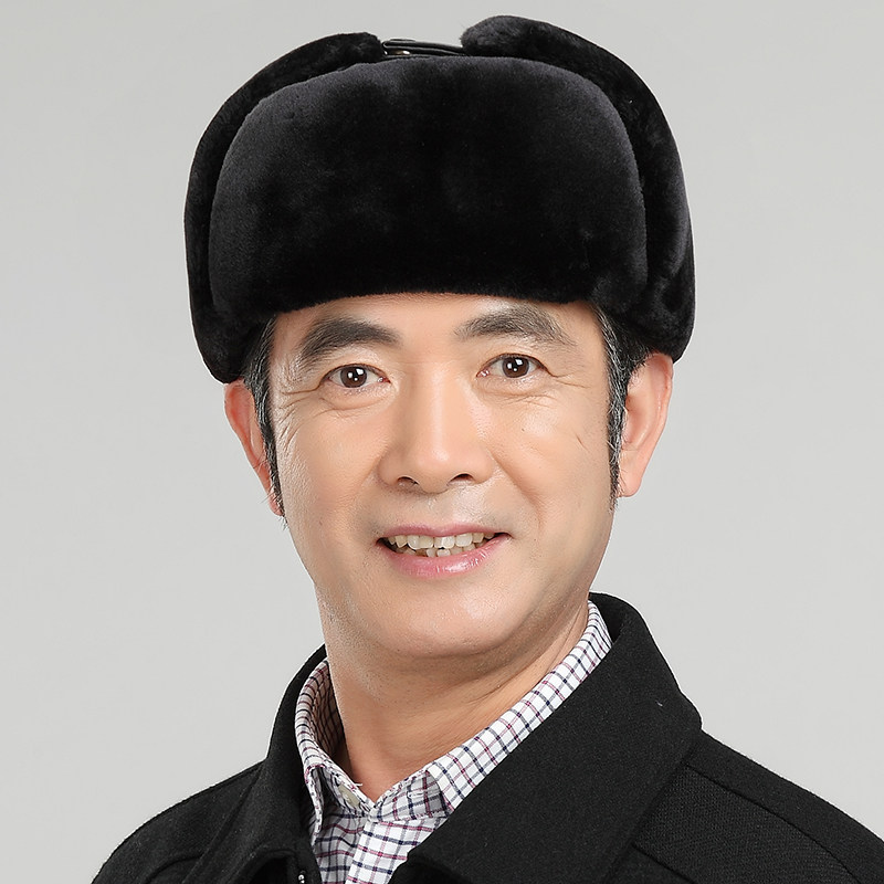 中老年人保暖东北雷锋男士冬季老头加厚护耳老人帽子