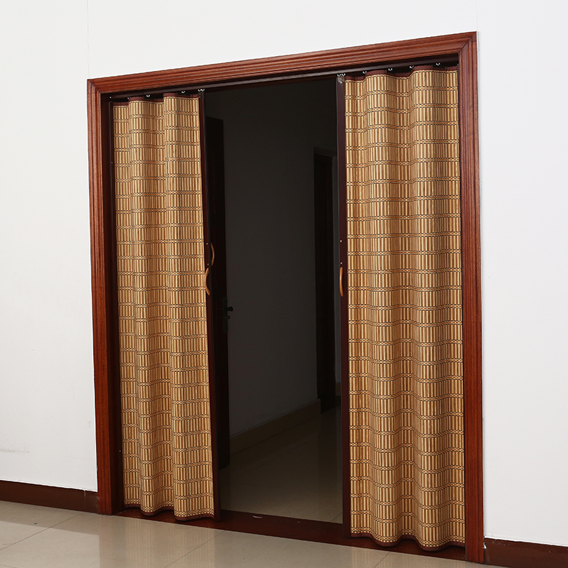 门帘竹帘帘子折叠推拉门家用卧室简易易门客厅卷帘