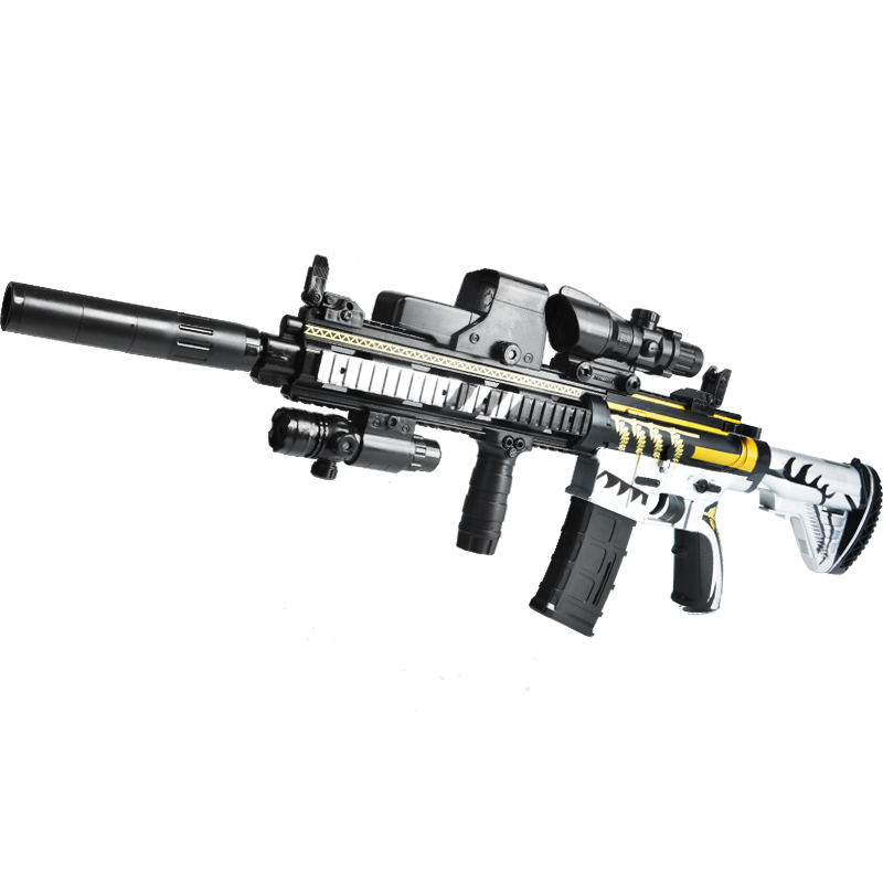 m416水弹枪玩具枪电动连发黄金龙骨枪awm男孩枪儿童玩具手自一体 - 康
