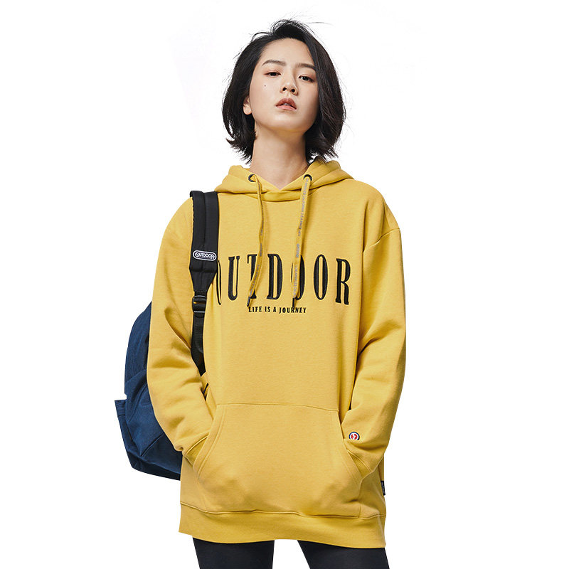 outdoor女子卫衣秋季新款运动休闲潮流流连套头衫连卫衣