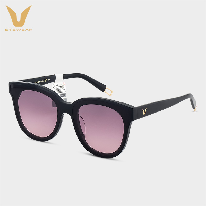 微帕太阳镜防紫外线大框明星网红眼镜圆脸潮墨墨镜太阳眼镜