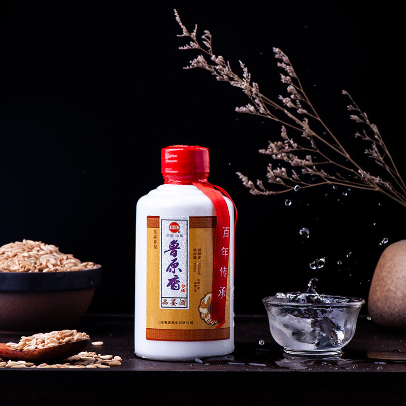 试饮酒 鲁源53度天然洞藏芝麻香型白酒100ml纯粮食单瓶装品鉴酒