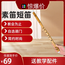 Tan Weihai selection of short flute Flute Ancient Wind New hand starter flute