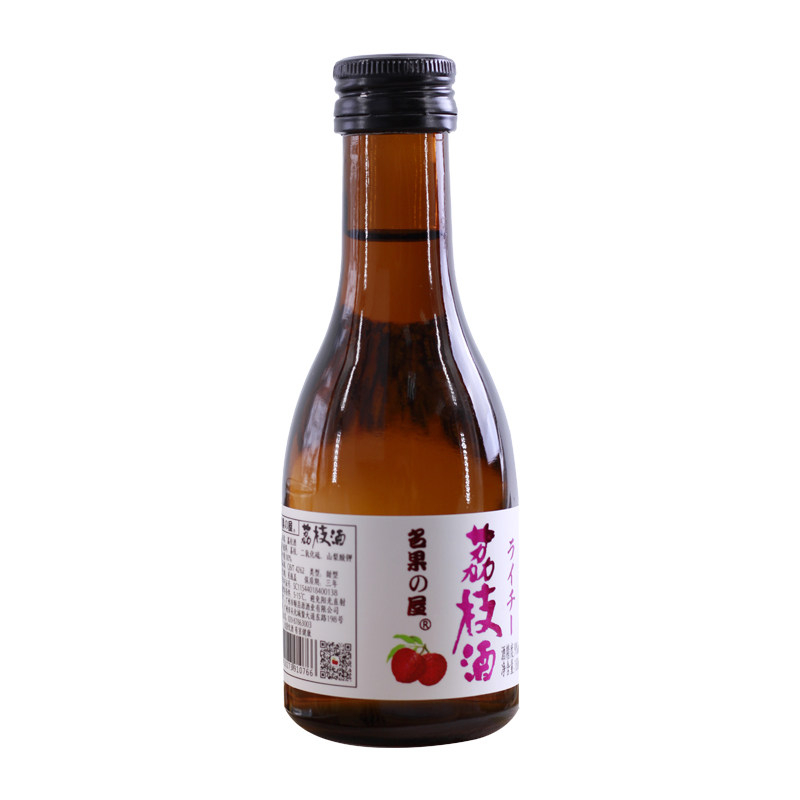 顺昌源荔枝酒广东特产荔枝鲜酿酒微熏低度水果酒果味酒180ml/瓶