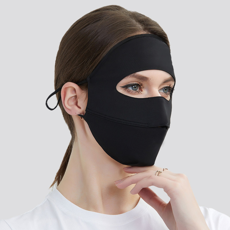 maskplus防晒口罩防紫外线薄款女基尼冰丝透气夏遮全开车口罩