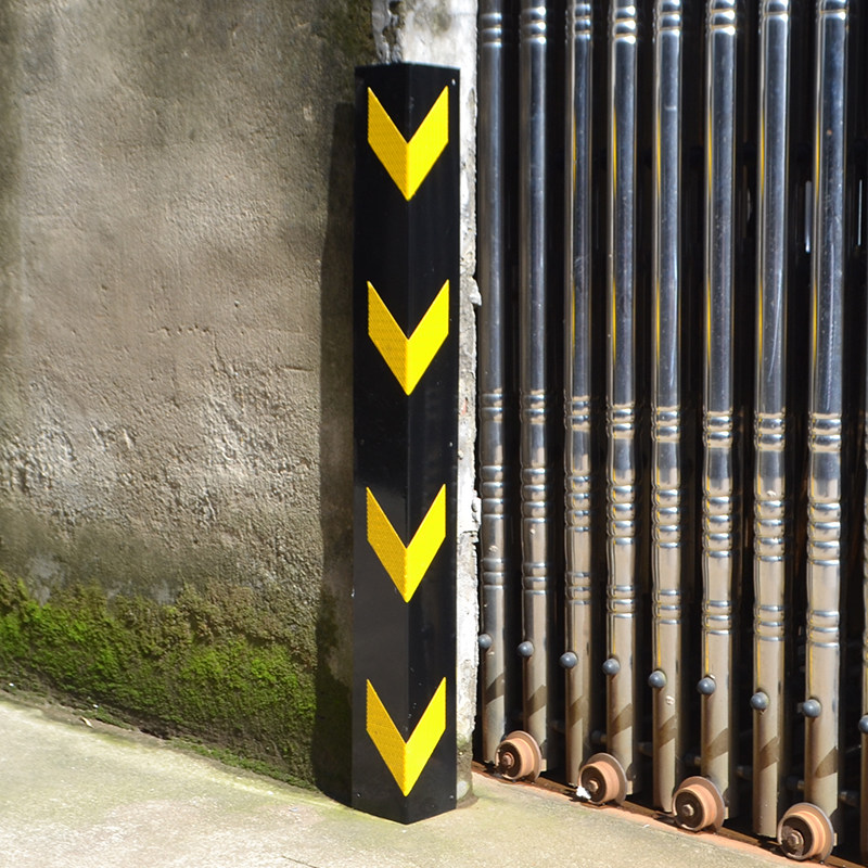 护角条兰彩橡胶反光地下车库货架防撞柱子铸钢安全标志