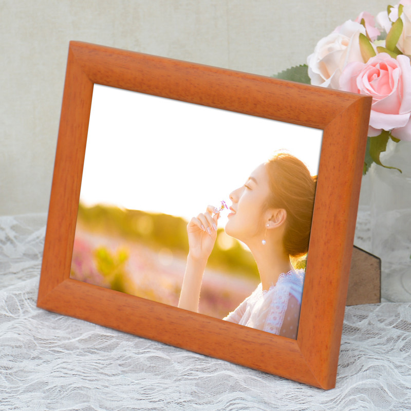 实木相框摆台7寸a4简约创意相片画框挂墙相框