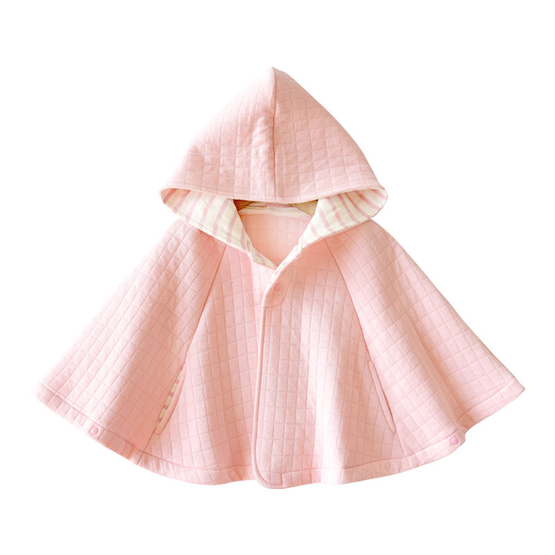 宝宝春秋披风外出纯棉婴儿空气棉斗儿童风斗披风