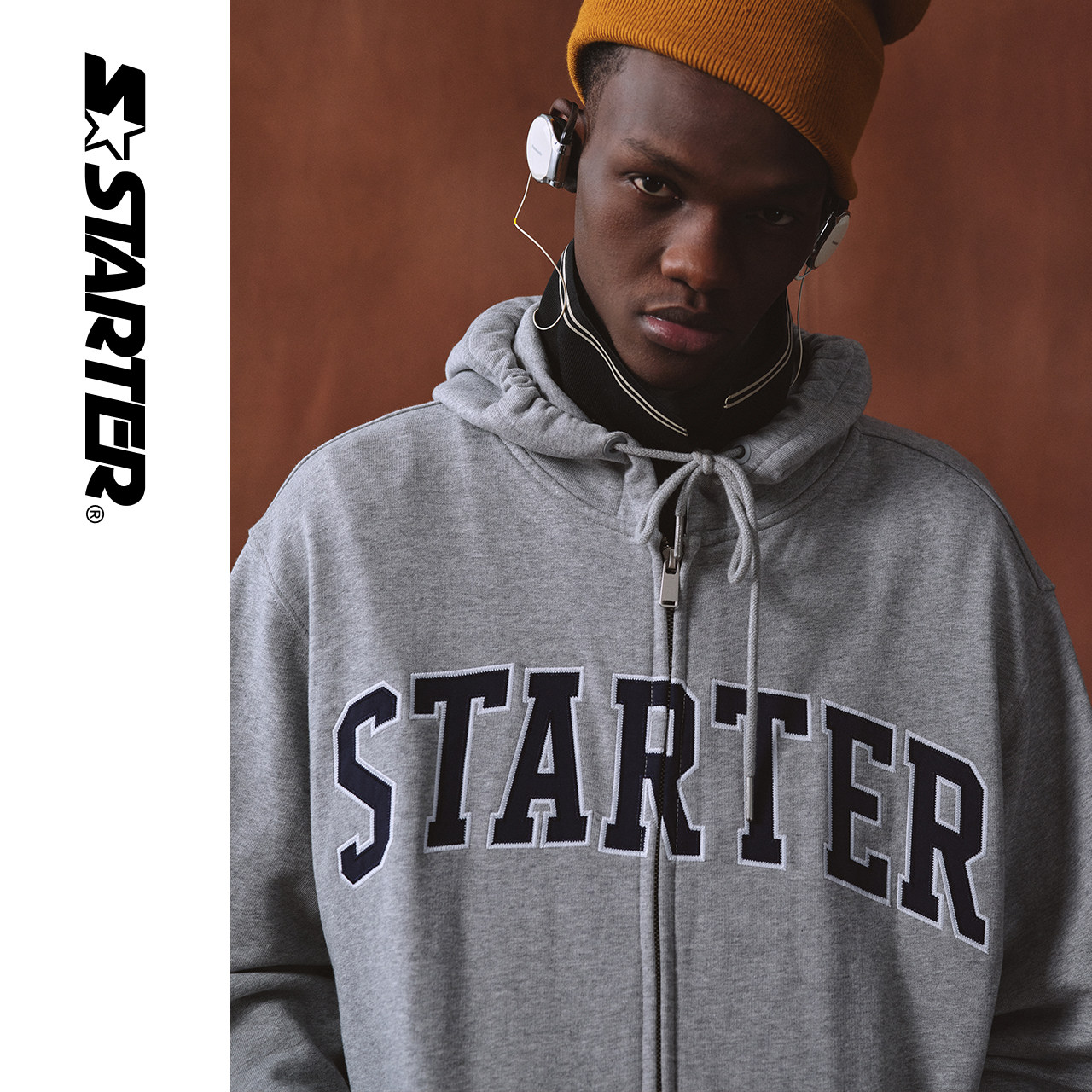 starter男女女款字母新款潮牌美式复古宽松运动运动卫衣