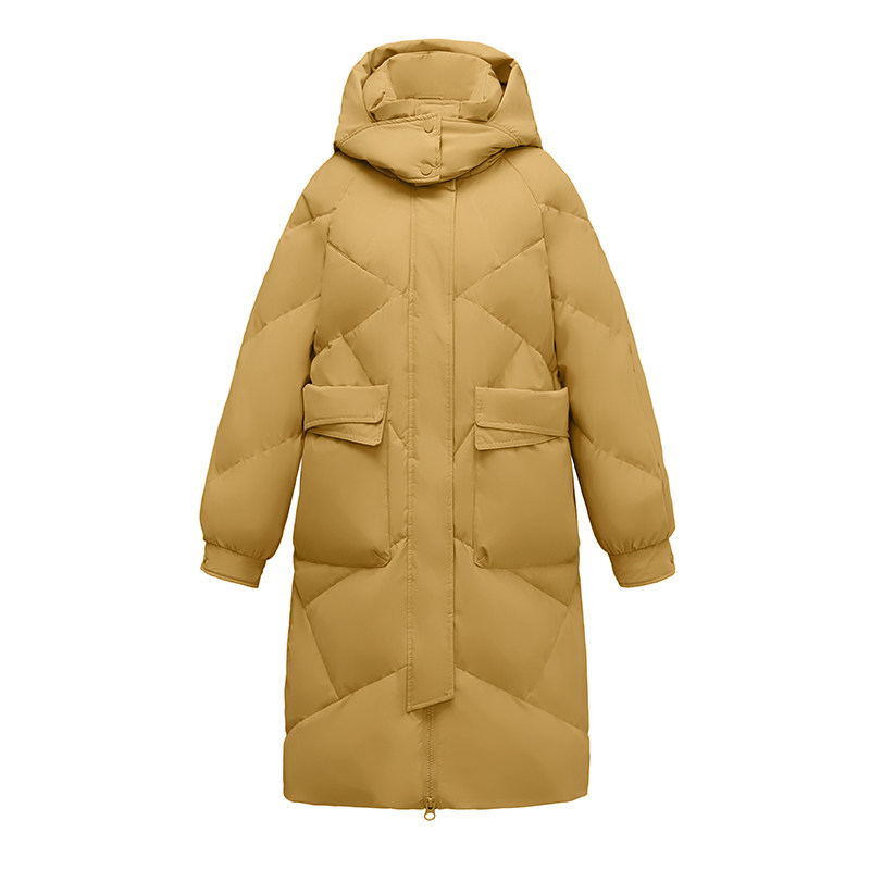 正品雅鹿羽绒服女中长款加厚宽松2022年冬季白鸭绒外套特价清仓潮