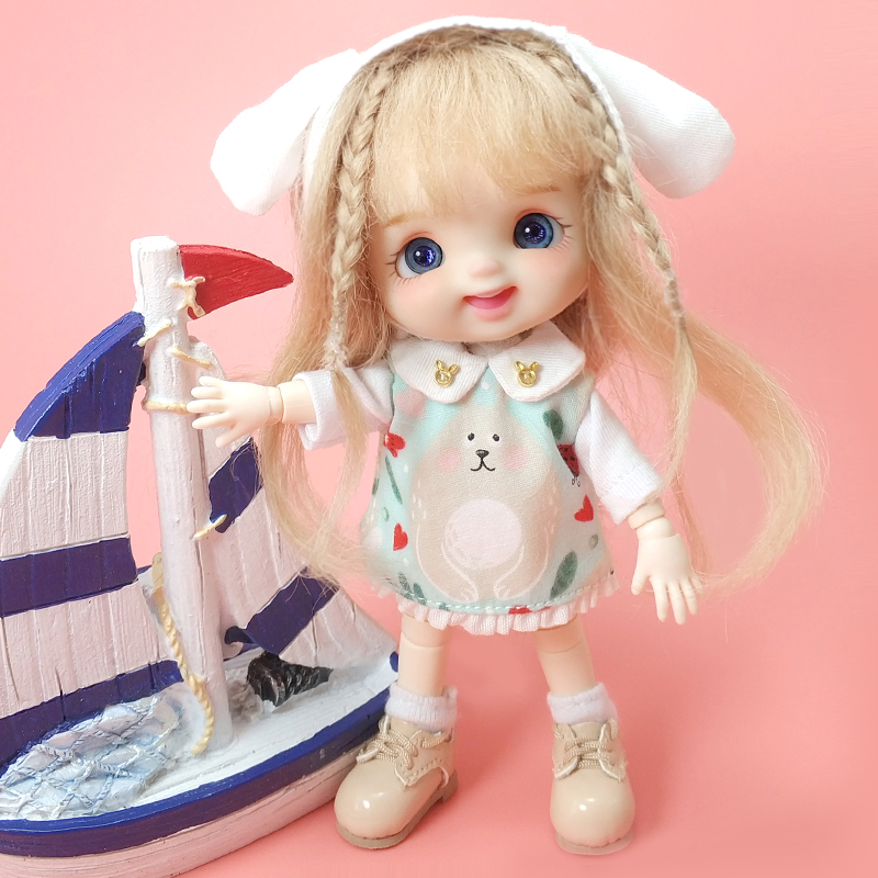 正版stodoll ob11娃头 娃娃 蛋蛋 笑笑 小酒窝 安安 整娃8分bjd