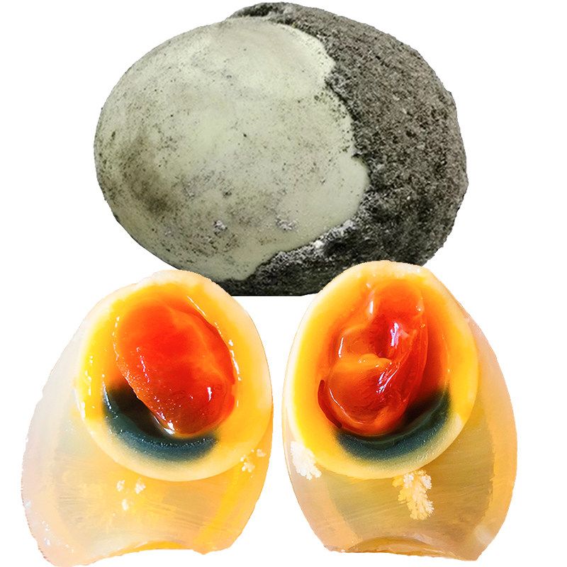四川松花鸭皮蛋黄色糖心无铅手工灰包蛋南充特产农家自制水晶变蛋
