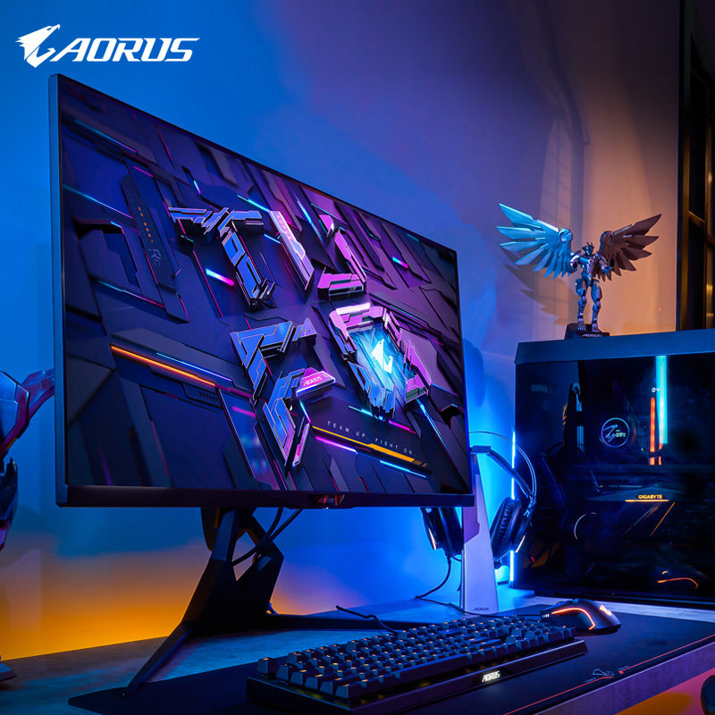 技嘉32英寸4k144hz台式机桌面电脑ips高清液晶屏显示器