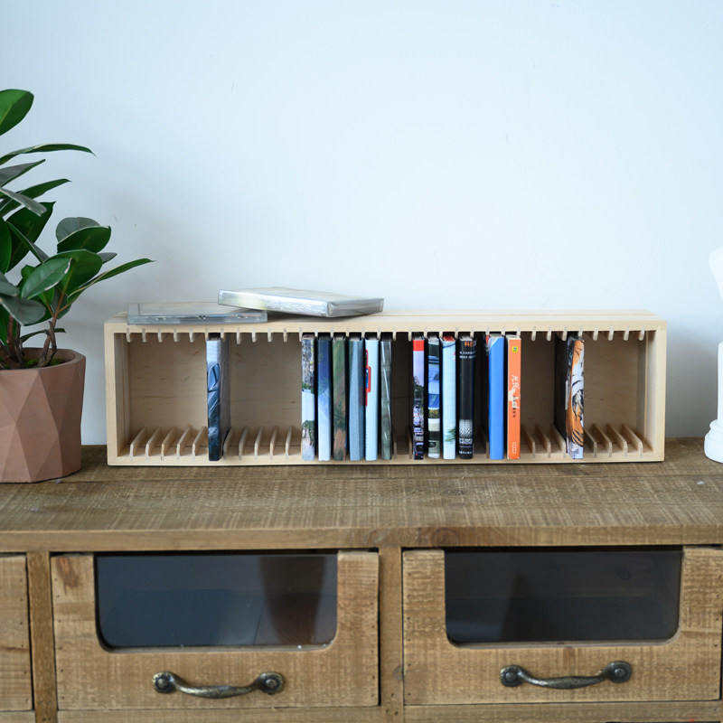 cd收纳架子盒包dvd整理纯实木质光盘碟子cd架