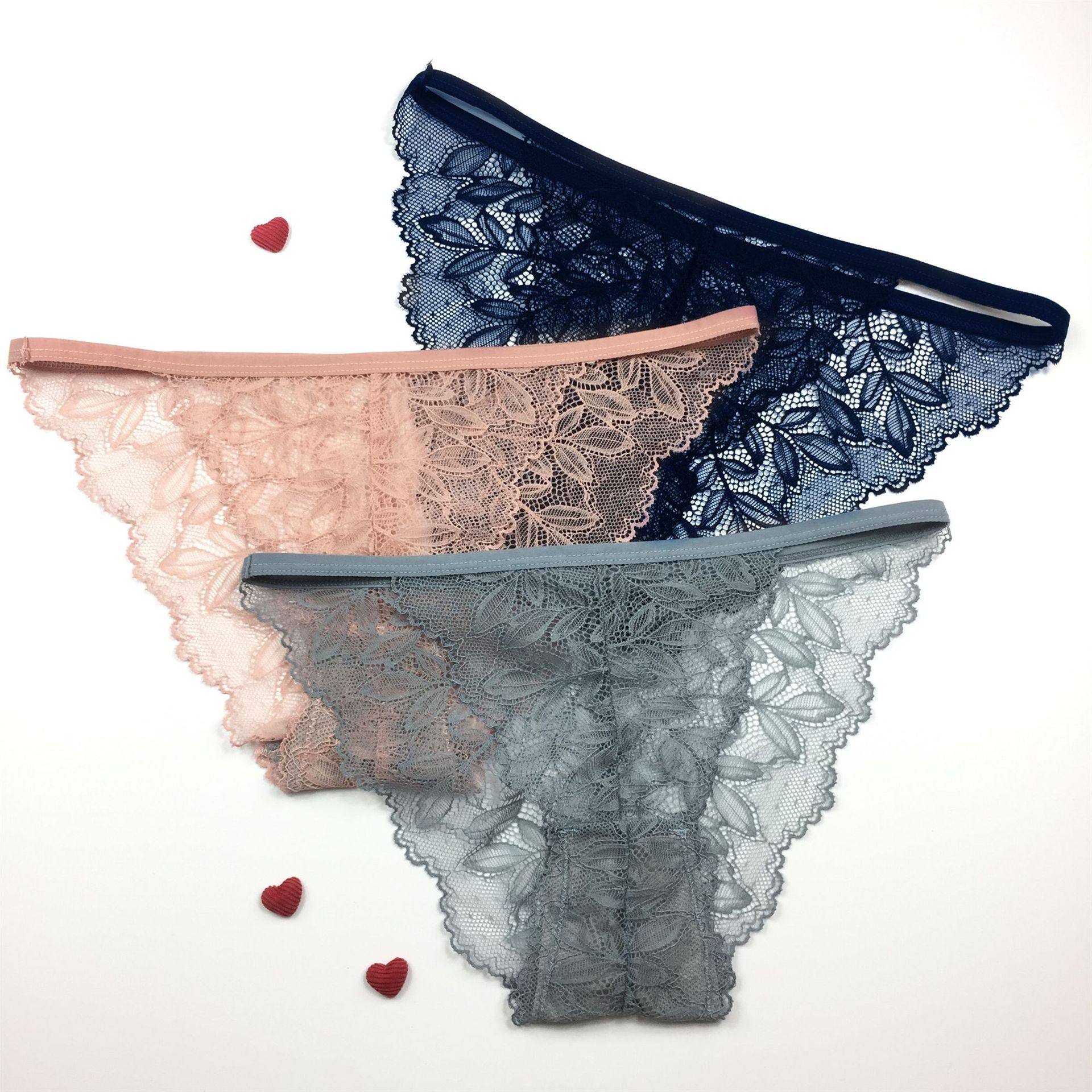 内裤精美独立包装蕾丝蕾丝花花纹女士低腰腰包女平角裤