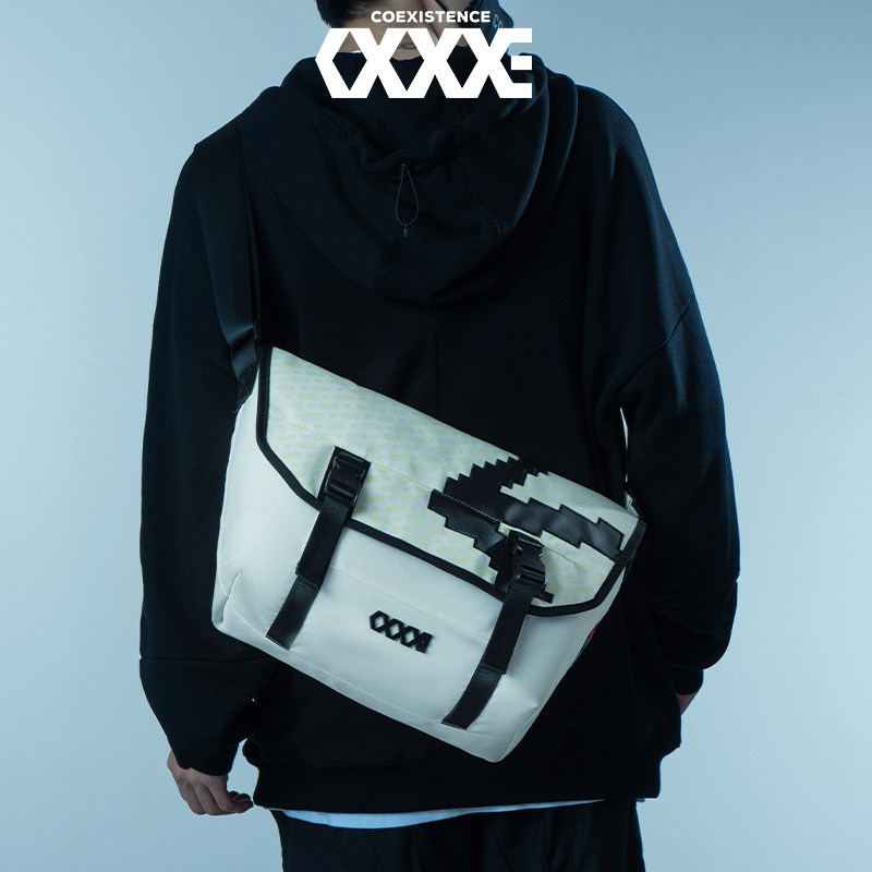 coexistence包潮流背包休闲潮流邮差单肩机能骑行运动男士包袋