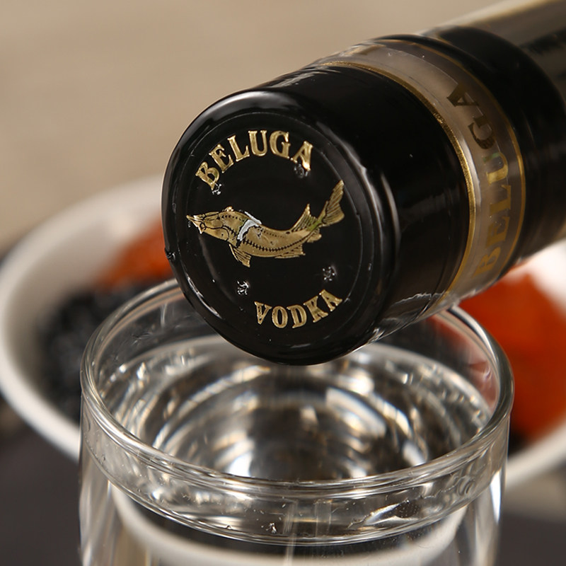 白鲸庆典金标俄罗斯伏特加beluga进口洋酒鸡尾酒基酒伏特加