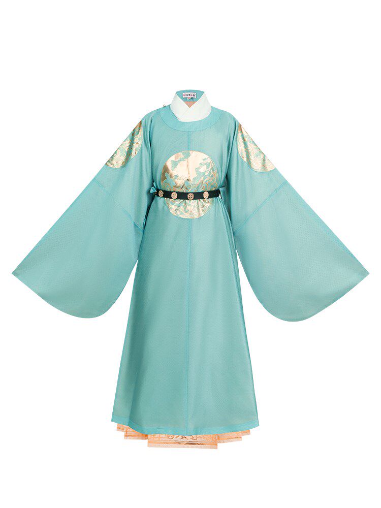 弦月汉服男秋冬情侣款原创明圆领长袍金马面裙汉服