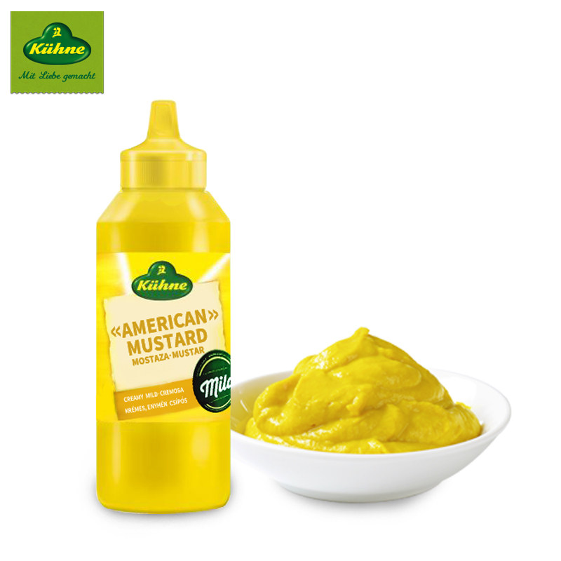 芥末冠利美式黄芥末255g三明治专用材料热狗汉堡酱类调料