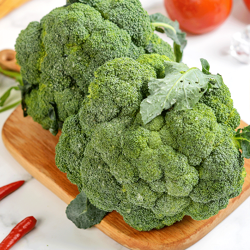 西兰花菜蔬菜新鲜爱心吃货包邮当季助农家菜青菜5斤蓝农产品