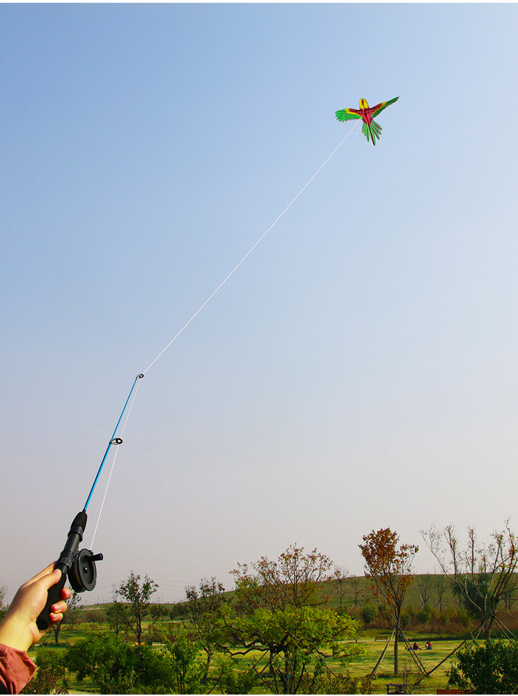 风筝鱼竿动态塑料迷你老鹰燕子蝴蝶潍坊儿童风筝