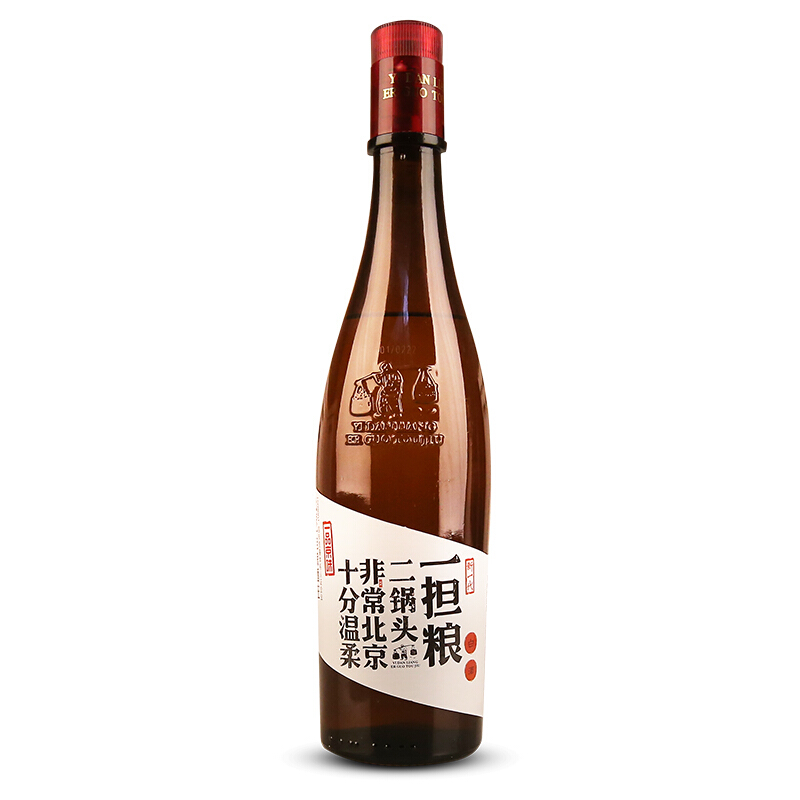 北京二锅头一担粮二锅头清香型粮食白酒42度480ML*12瓶整箱 冒号 - 图0
