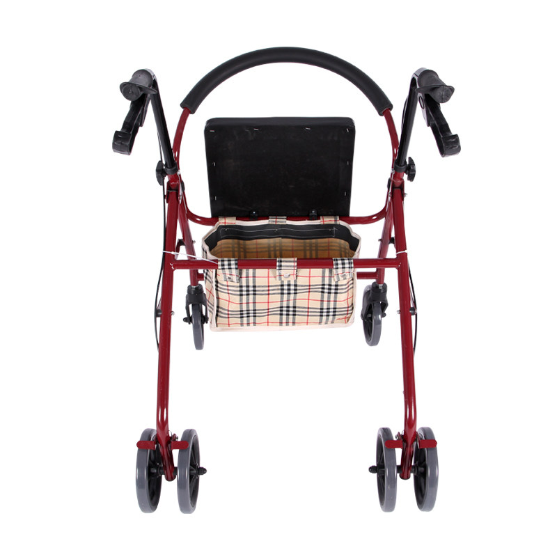 购物车老年人买菜可坐手推车老人代步四轮助行可折叠拐杖助行