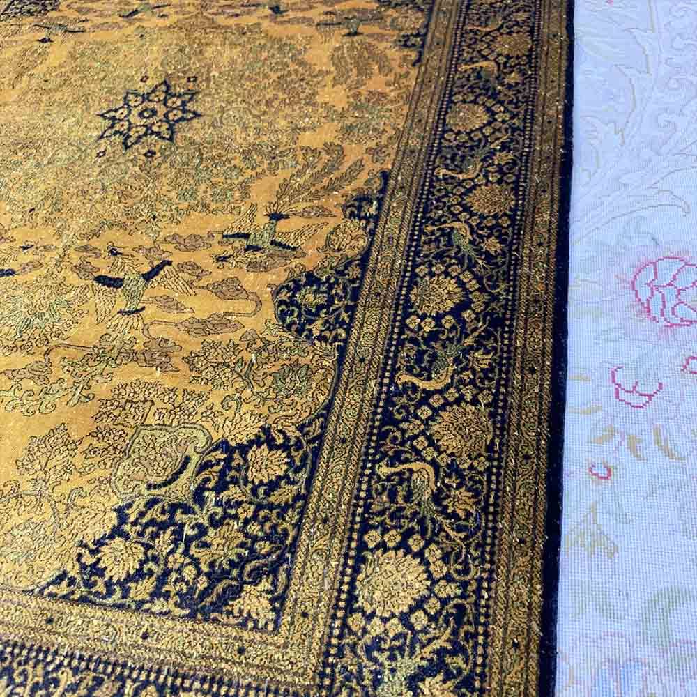 地毯天匠61x91cm高密度密度收藏古董真丝挂毯仿古地毯