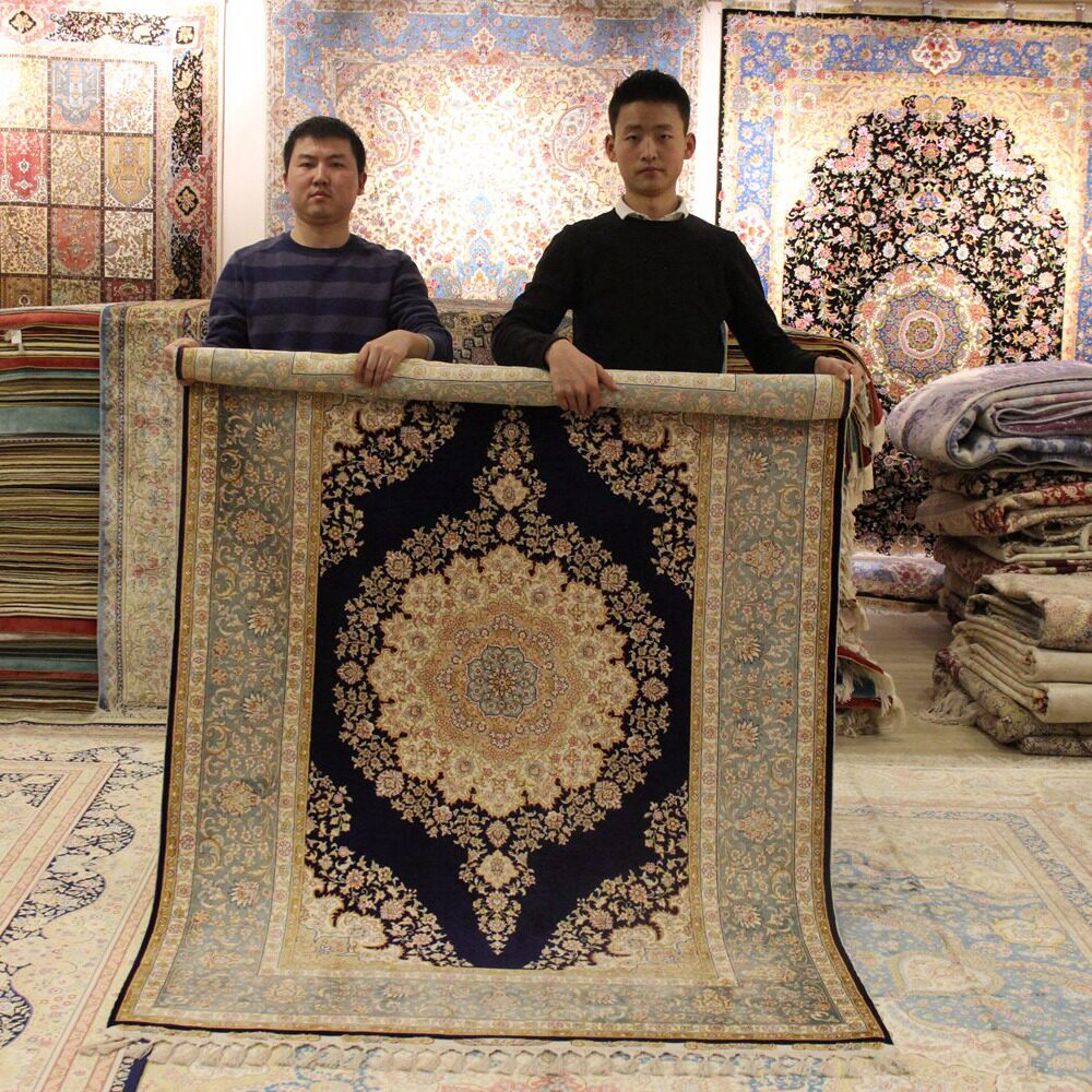 地毯真丝12x18天匠手工打结南阳南召波斯地毯